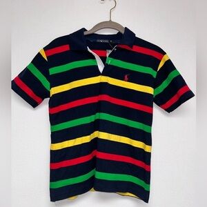 Vintage Y2K 2000 Colorful Striped Polo Fashion NWT